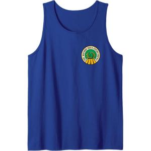imageWicked For Good The Wizard Sees Everything Front ampamp Back Tank TopRoyal Blue
