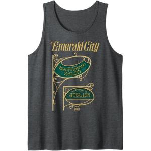imageWicked The Emerald City Beautification Salon Tank TopDark Heather Grey