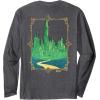 imageWicked City Made Of Emerald Front And Back Long Sleeve TShirtDark Heather Grey
