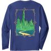 imageWicked City Made Of Emerald Front And Back Long Sleeve TShirtNavy Blue