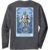 imageWicked For Good A Man Made of Tin Front ampamp Back Long Sleeve TShirtDark Heather Grey