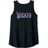 imageWicked For Good Glinda Elegant Logo Front And Back Tank TopBlack