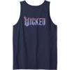 imageWicked For Good Glinda Elegant Logo Front And Back Tank TopNavy Blue