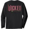 imageWicked Movie Logo Glinda Pink And Gold Wand Long Sleeve TShirtBlack