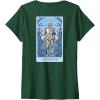 imageWomens Wicked For Good A Man Made of Tin Front ampamp Back VNeck TShirtDark Green