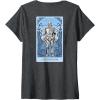 imageWomens Wicked For Good A Man Made of Tin Front ampamp Back VNeck TShirtDark Heather Grey