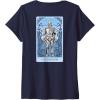 imageWomens Wicked For Good A Man Made of Tin Front ampamp Back VNeck TShirtNavy Blue