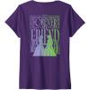 imageWomens Wicked For Good Forever My Friend Silhouettes Front ampamp Back VNeck TShirtPurple