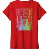 imageWomens Wicked For Good Forever My Friend Silhouettes Front ampamp Back VNeck TShirtRed