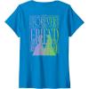imageWomens Wicked For Good Forever My Friend Silhouettes Front ampamp Back VNeck TShirtSapphire Blue
