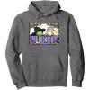 imageWicked Elphaba ampamp Glinda Peaking Playful Cartoon Style Pullover HoodieAsphalt Grey