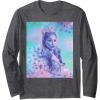 imageWicked For Good Glinda Close Up Florals Long Sleeve TShirtDark Heather Grey