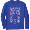 imageWicked For Good Glinda Floral Grace Long Sleeve TShirtRoyal Blue
