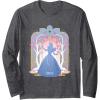 imageWicked For Good Glinda Silhouette in Blue Long Sleeve TShirtDark Heather Grey