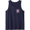 imageWicked For Good We Believe in Glinda Front ampamp Black Tank TopNavy Blue