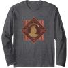 imageWicked Glinda Enchanted Floral Silhouette Long Sleeve TShirtDark Heather Grey