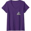 imageWomens Wicked For Good A Man Made of Tin Front ampamp Back VNeck TShirtPurple