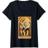 imageWomens Wicked For Good A Very Nervous Lion VNeck TShirtBlack