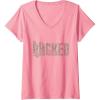 imageWomens Wicked For Good Enchanted Forest Logo VNeck TShirtPink