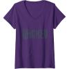 imageWomens Wicked For Good Enchanted Forest Logo VNeck TShirtPurple
