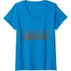 imageWomens Wicked For Good Ozian Forest Textured Logo VNeck TShirtSapphire Blue