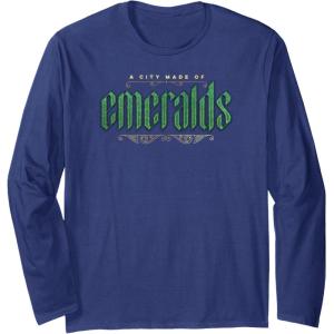 imageWicked City Made Of Emerald Front And Back Long Sleeve TShirtNavy Blue