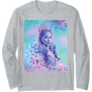 imageWicked For Good Glinda Close Up Florals Long Sleeve TShirtHeather Grey
