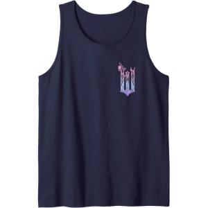 imageWicked For Good Glinda Elegant Logo Front And Back Tank TopNavy Blue