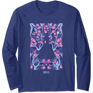 imageWicked For Good Glinda Floral Grace Long Sleeve TShirtNavy Blue