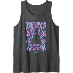 imageWicked For Good Glinda Floral Grace Tank TopDark Heather Grey