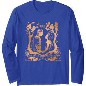 imageWicked For Good Glinda ampamp Fiyero To Wed Long Sleeve TShirtRoyal Blue