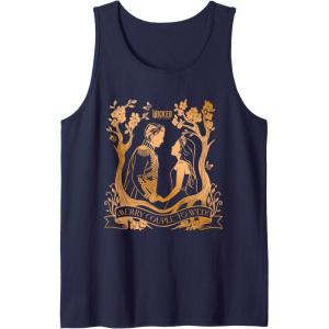 imageWicked For Good Glinda ampamp Fiyero To Wed Tank TopNavy Blue