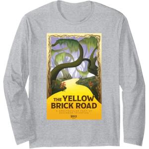imageWicked For Good The Yellow Brick Road Journey Long Sleeve TShirtHeather Grey