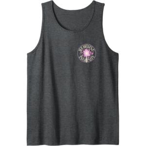 imageWicked For Good We Believe in Glinda Front ampamp Black Tank TopDark Heather Grey