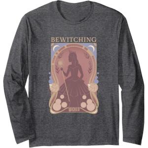 imageWicked Glinda Bewitching Silhouette Long Sleeve TShirtDark Heather Grey