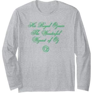 imageWicked His Royal Ozness The Wizard Front And Back Long Sleeve TShirtHeather Grey