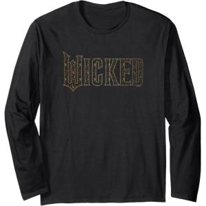 imageWicked Movie Floral Logo Long Sleeve TShirtBlack