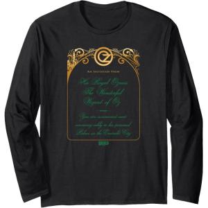 imageWicked The Wizard Welcomes You Invitation Long Sleeve TShirtBlack