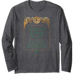 imageWicked The Wizard Welcomes You Invitation Long Sleeve TShirtDark Heather Grey