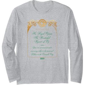 imageWicked The Wizard Welcomes You Invitation Long Sleeve TShirtHeather Grey