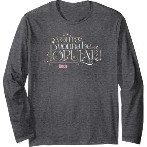 imageWicked Youre Gonna Be Popular Long Sleeve TShirtDark Heather Grey