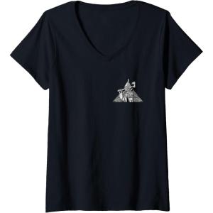 imageWomens Wicked For Good A Man Made of Tin Front ampamp Back VNeck TShirtBlack
