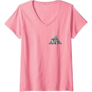 imageWomens Wicked For Good A Man Made of Tin Front ampamp Back VNeck TShirtPink