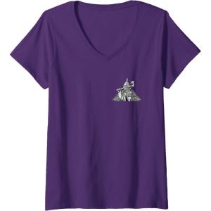 imageWomens Wicked For Good A Man Made of Tin Front ampamp Back VNeck TShirtPurple