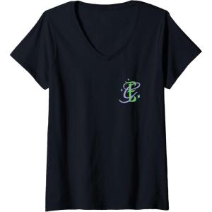 imageWomens Wicked For Good Forever My Friend Silhouettes Front ampamp Back VNeck TShirtBlack