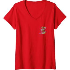 imageWomens Wicked For Good Forever My Friend Silhouettes Front ampamp Back VNeck TShirtRed