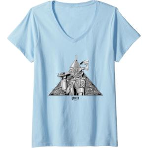 imageWomens Wicked For Good Tin Mans Steel Resolve VNeck TShirtBaby Blue