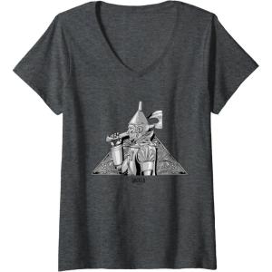 imageWomens Wicked For Good Tin Mans Steel Resolve VNeck TShirtDark Heather Grey