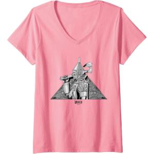 imageWomens Wicked For Good Tin Mans Steel Resolve VNeck TShirtPink