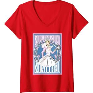imageWomens Wicked For Good so Cherished so Adored VNeck TShirtRed